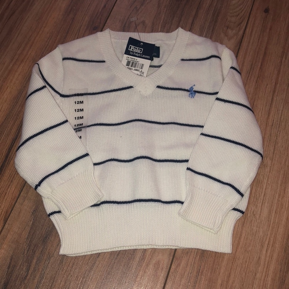 Infant V neck sweater